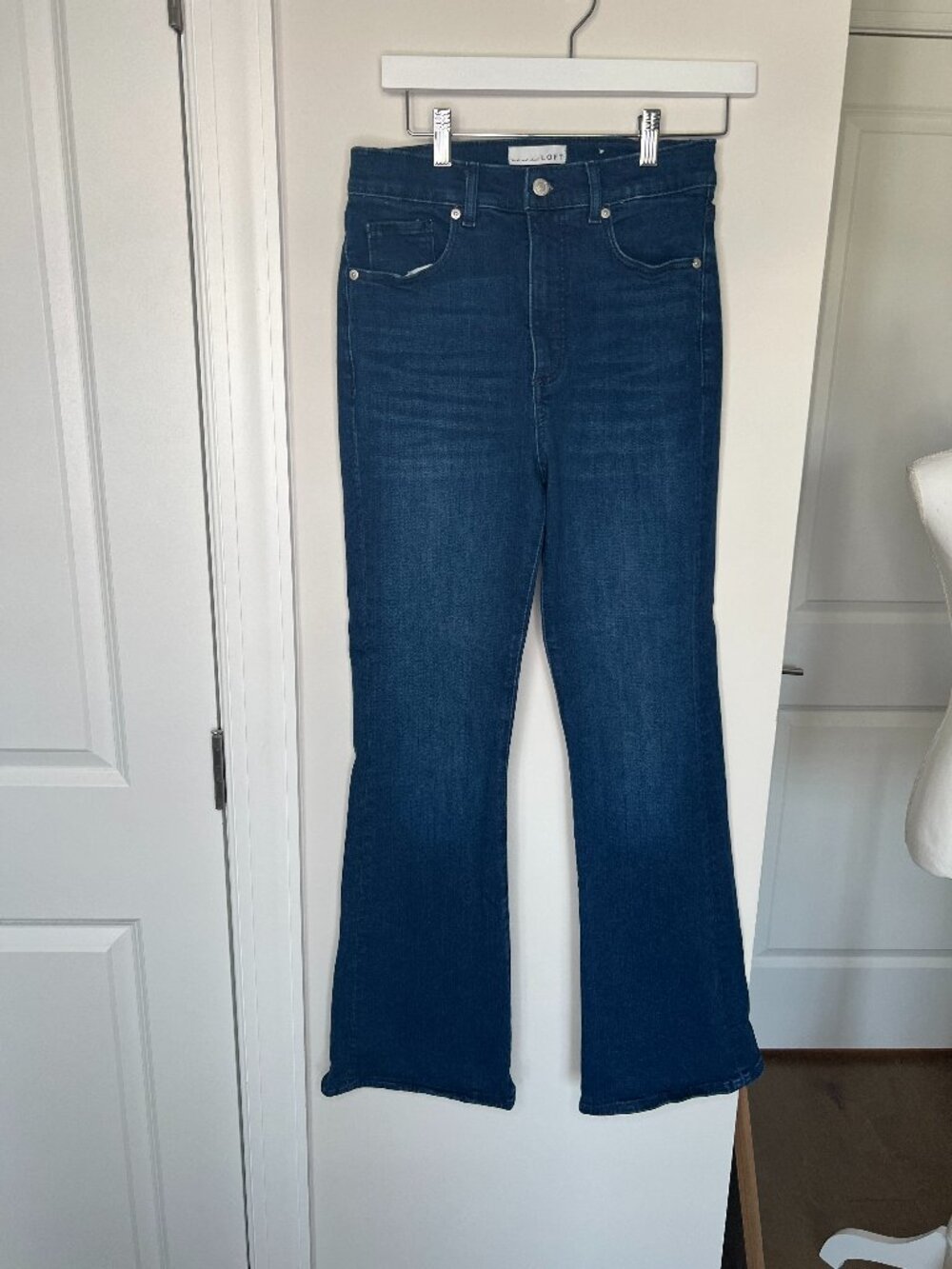 Loft Dark Wash Flare Denim Jeans